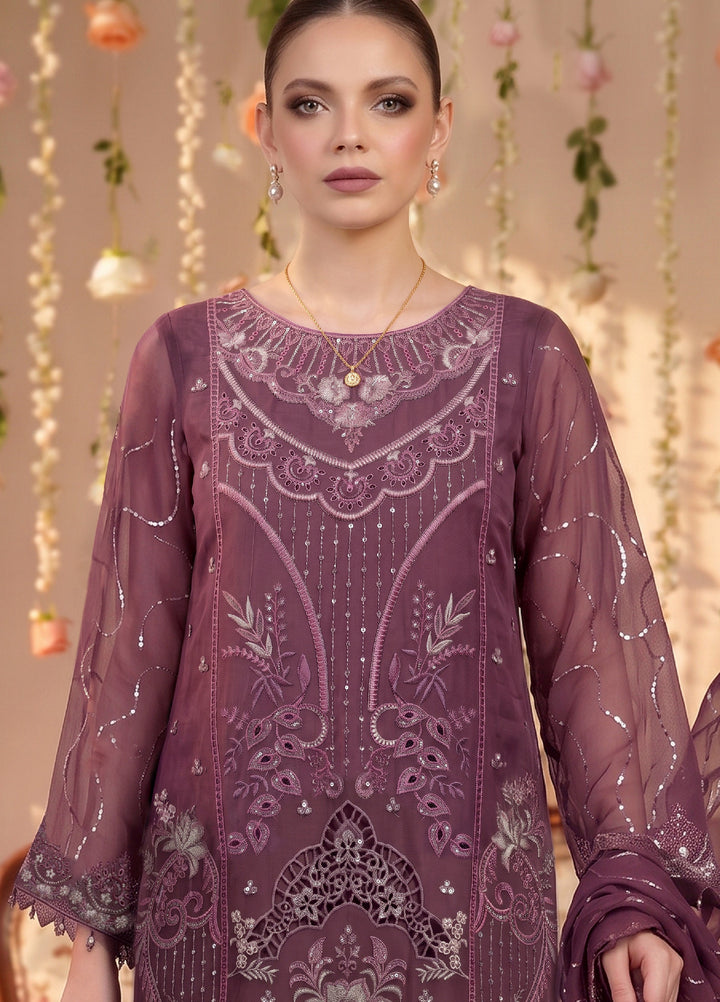 Anaya Noor by Zebtan Unstitched Embroidered Chiffon 3 Piece Suit ZB26UAC AN 04 - Festive Collection
