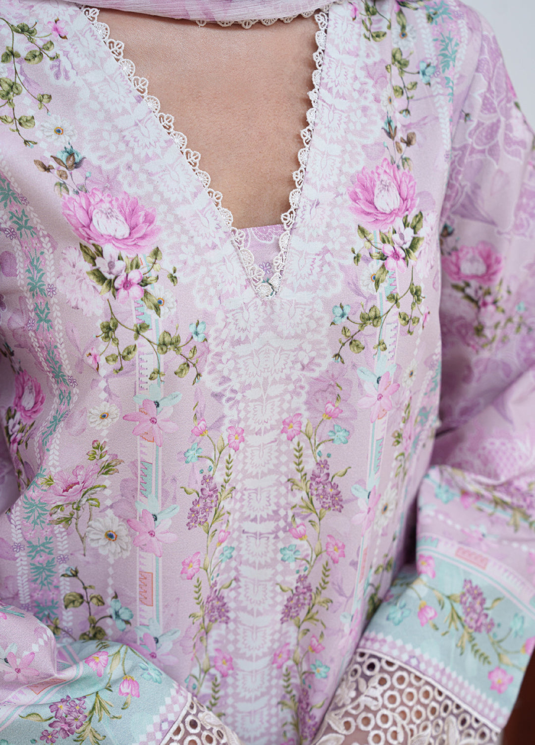 Summer Lines by Neeshay Unstitched Printed and Embroidered Lawn 3 Piece Suit NSH26ULS LILEA - Eid Collection