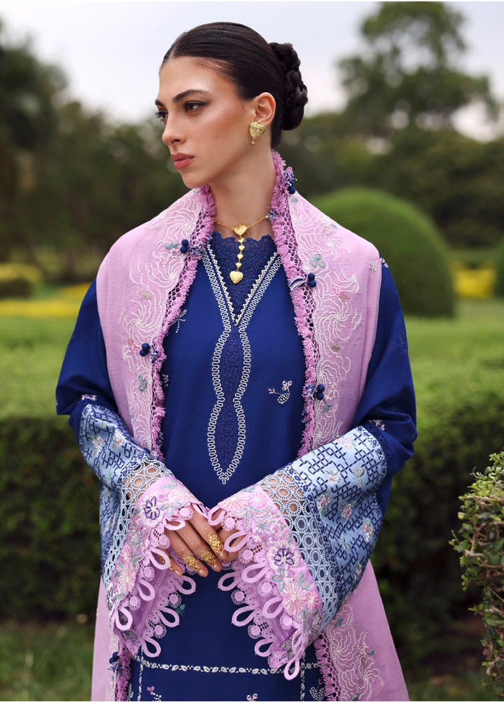 Lilas by Republic WomensWear Unstitched Embroidered Lawn 3 Piece Suit RW26ULL Lilas D-3B - Eid Collection