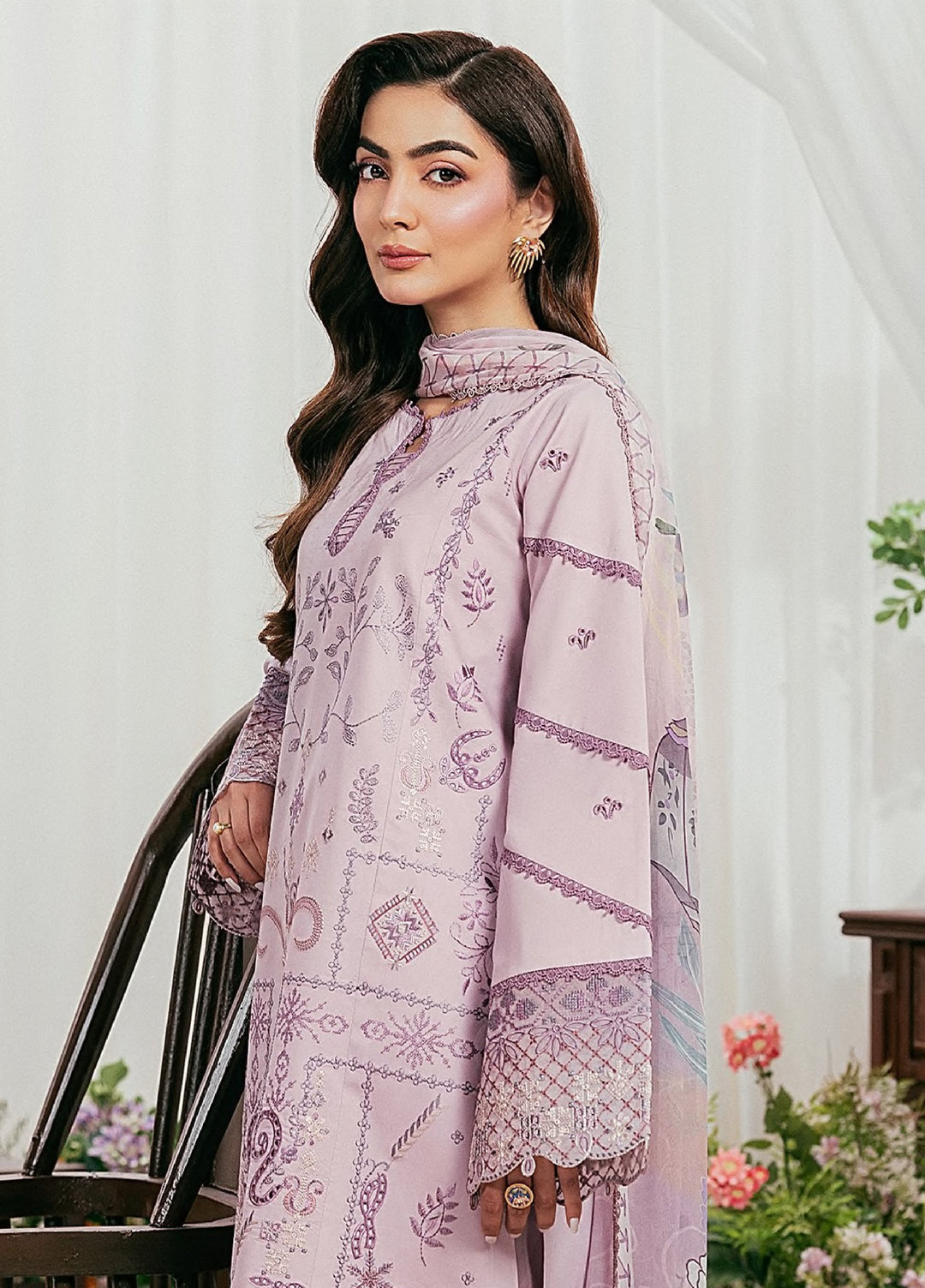 Zync by Florent Unstitched Embroidered Lawn 3 Piece Suit FL26ULZ FZ-7B - Summer Collection
