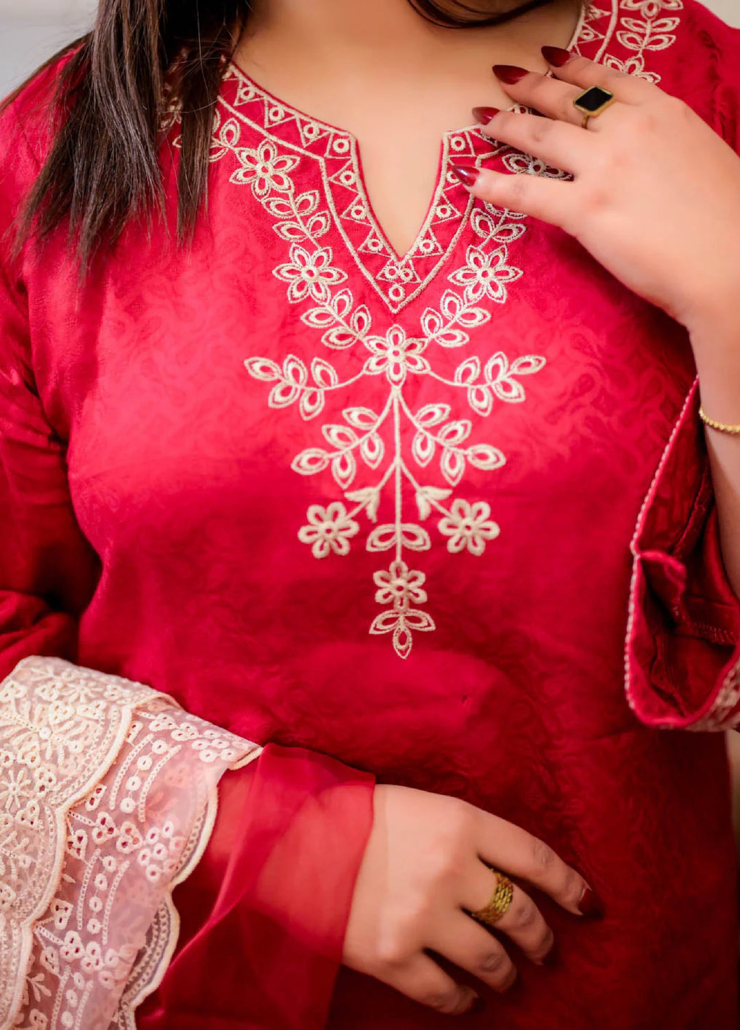 Rang e Bahar by Tng Women Pret Embroidered 3 Piece Fabiha - Winter Collection