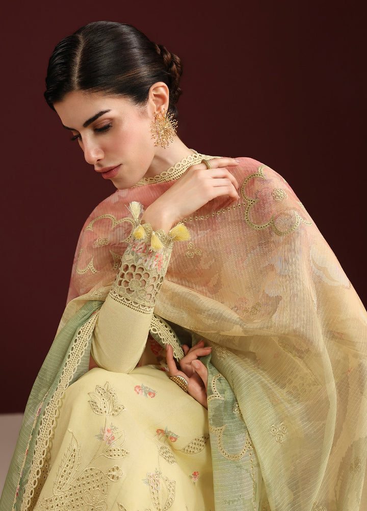 Iris by Jazmin Unstitched Embroidered Lawn 3 Piece Suit JZ26ULI IL26-D07 - Eid Collection