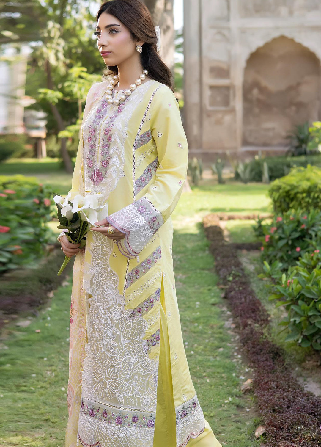 Inara by Javairia Women RTW Embroidered Lawn 3 Piece Suit IN26PJF Pehar - Festive Collection