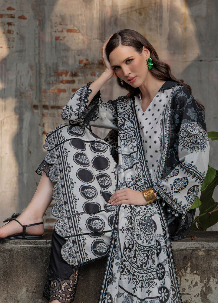 Noir and Blanc by Gul Ahmed Unstitched Printed Lawn 3 Piece Suit GA26UNBL B-62009 - Summer Collection