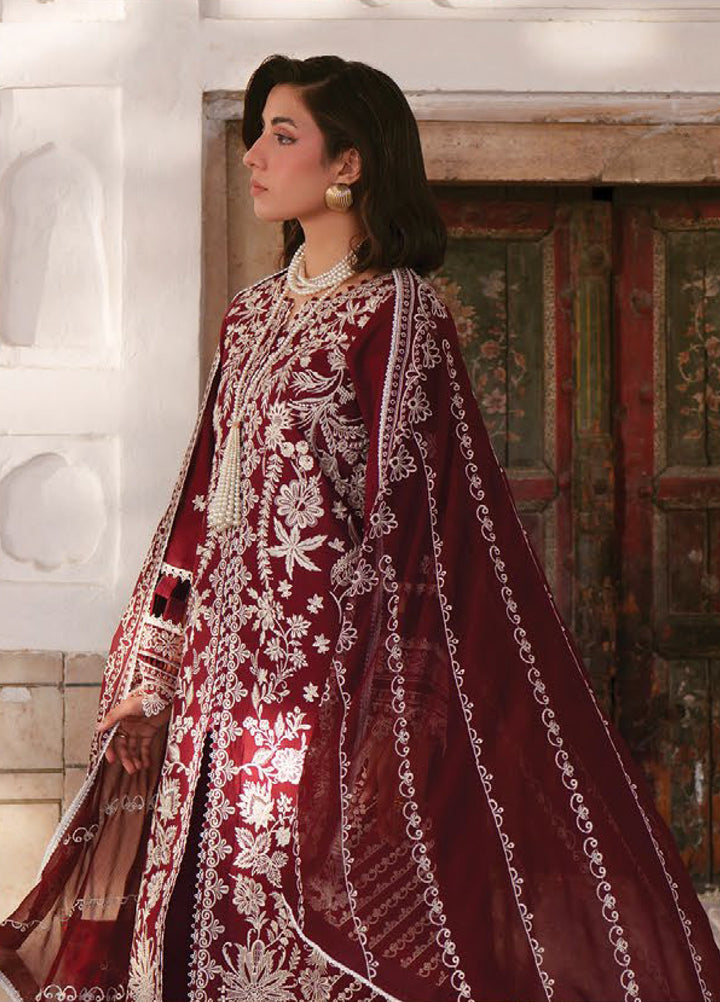 Nilofer by Mahnur Unstitched Embroidered Luxury Lawn 3 Piece Suit MN26ULN N-8 - Summer Collection