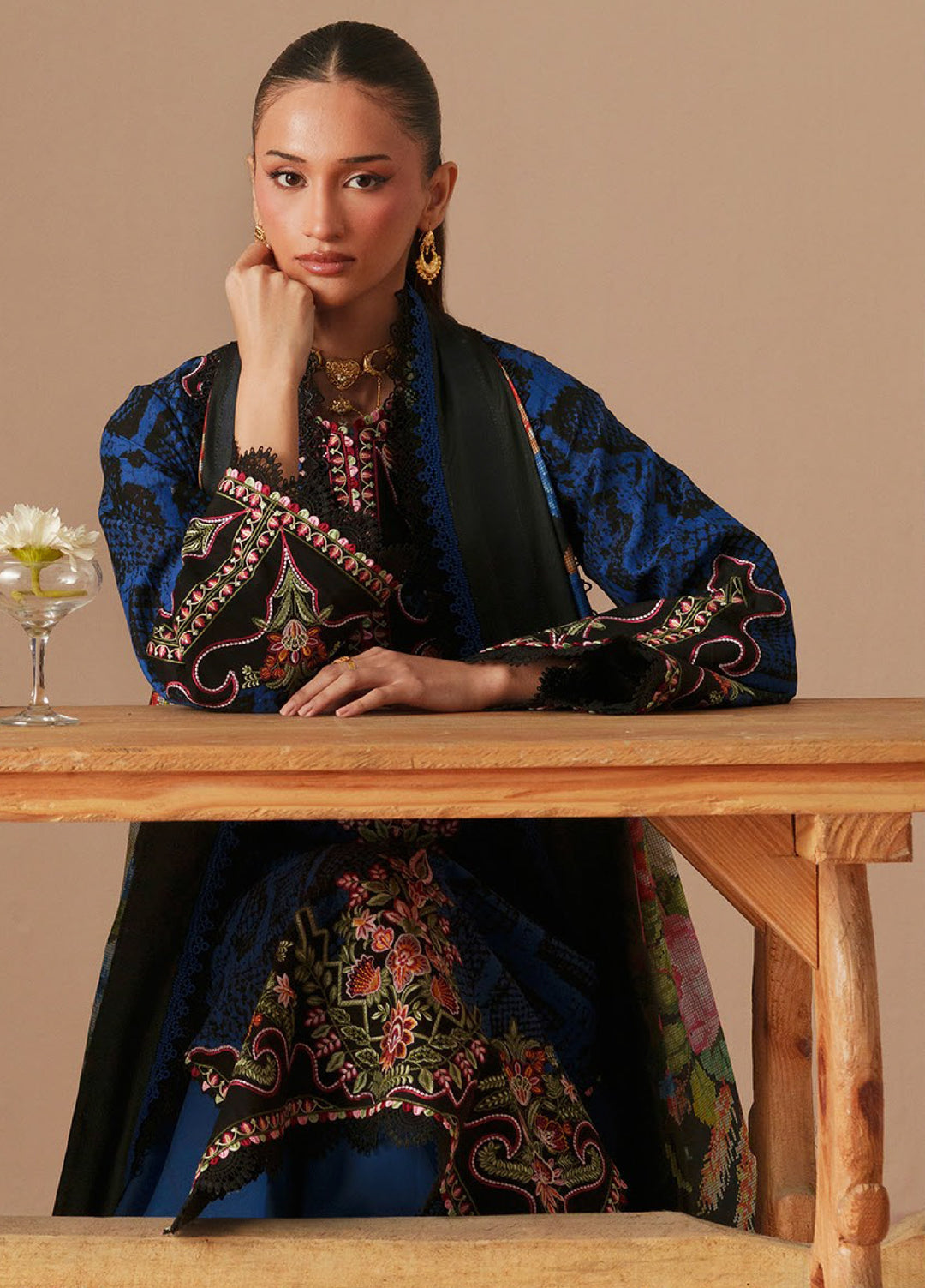 JoJo by Bin Ilyas Unstitched Embroidered Lawn 3 Piece Suit BI26UJJ D-83B - Summer Collection