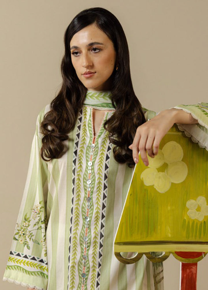 Coco by Zara Shahjahan Unstitched Printed Lawn 3 Piece Suit CZS26UPL NERINE-1A - Summer Collection