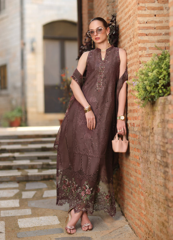 Noor by Saadia Asad Unstitched Embroidered Laserkari Lawn 3 Piece Suit SA26ULNL D3 - Lawn Collection