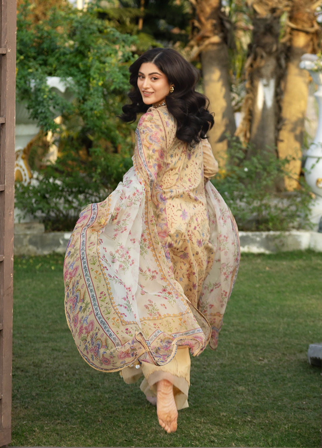 Elaf Premium Chikankari Unstitched Printed Lawn 3 Piece Suit EL26UPC ERC 5B KHUSHEE - Summer Collection