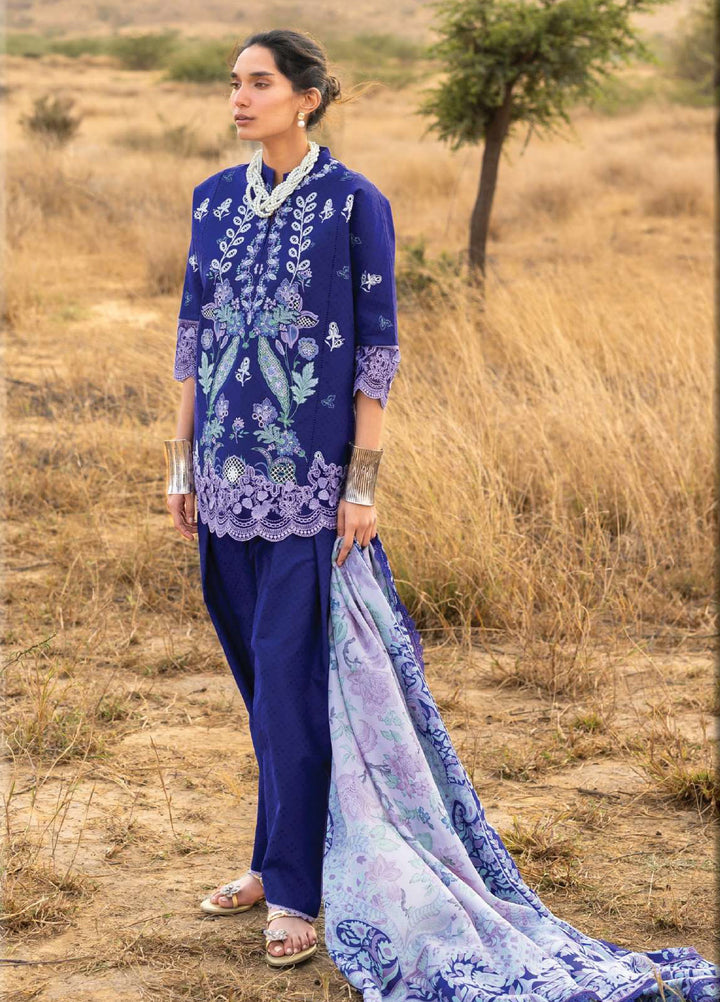 Zainab Chottani Unstitched Embroidered Luxury Lawn 3 Piece Suit ZC26ULZ D-13 VIOLA - Summer Collection