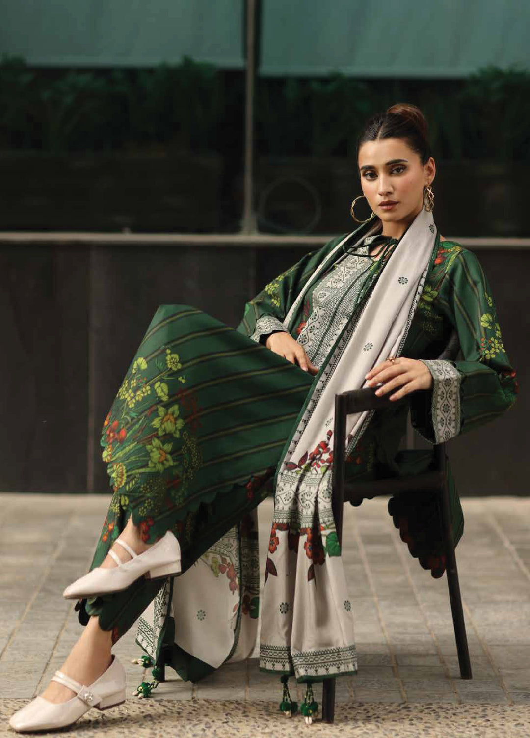 C Prints by Charizma Unstitched Linen Printed Suits 3 Piece CRZ25PL CPW5-26 - Winter Collection