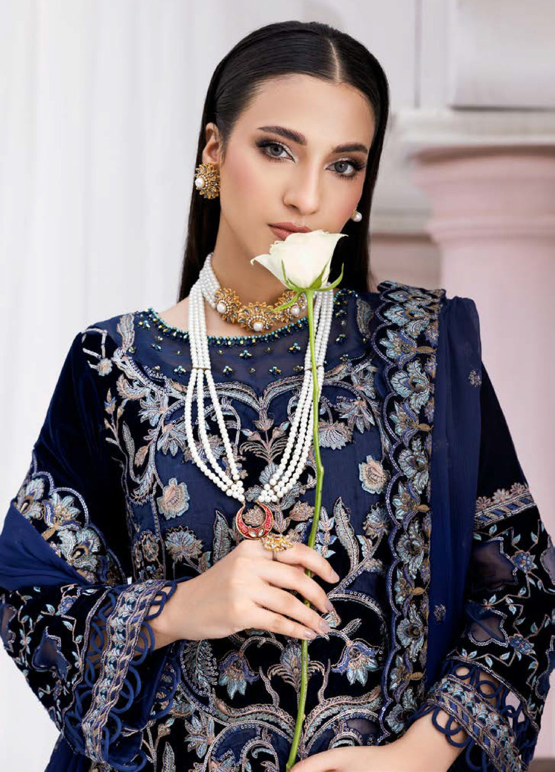 Andaz E Makhmal by Zebtan Unstitched Velvet ZB25 ZAM-01 - Festive Collection