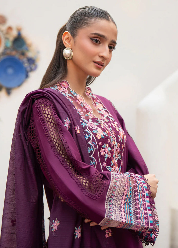 Angan by Mahnur Unstitched Embroidered Lawn 3 Piece Suit MN26UAL AAN-008 - Summer Collection