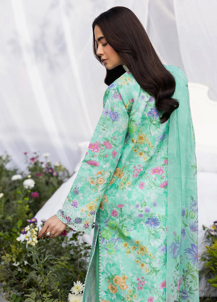 Summer Printkari Exclusive by RajBari Unstitched Embroidered Lawn 3 Piece Suit RB26USP D-08 - Casual Collection