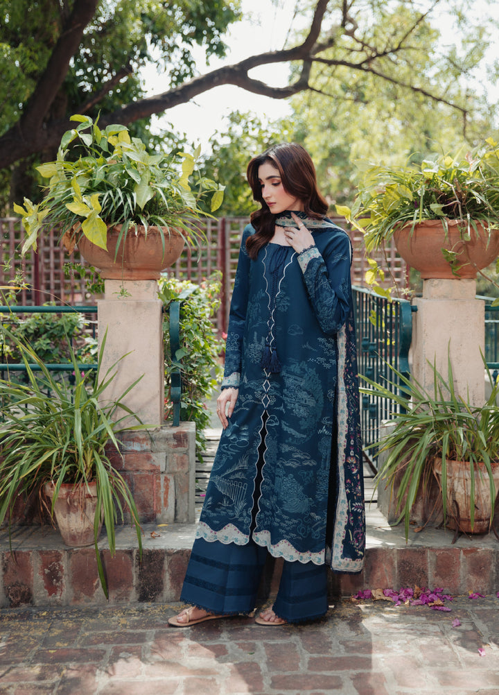 Zync by Florent Unstitched Printed Lawn 3 Piece Suit FL26ULE FZ-6 - Eid Collection