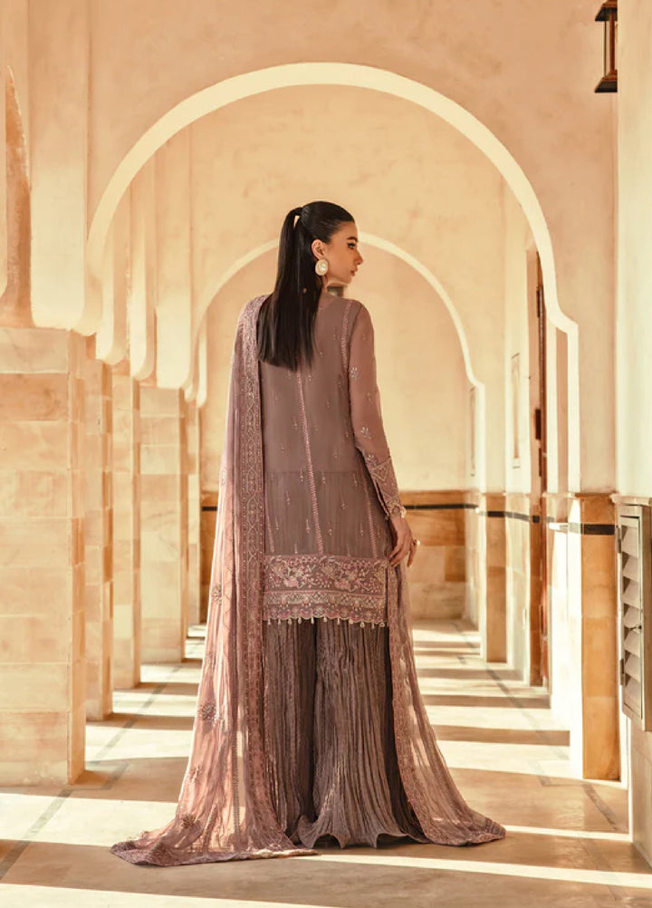 Mehr-un-Nissa By Florent Unstitched Wedding Embroidered Chiffon 4 Piece FL25 FL-2 KASHMALA - Formals Collection