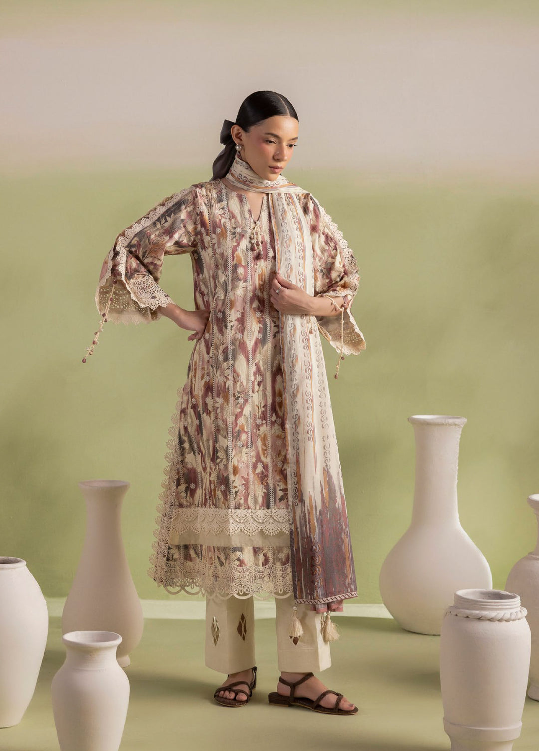 Bagheecha by Gul Ahmed Unstitched Embroidered Lawn 3 Piece Suit GA26ULB CL62419 - Casual Collection
