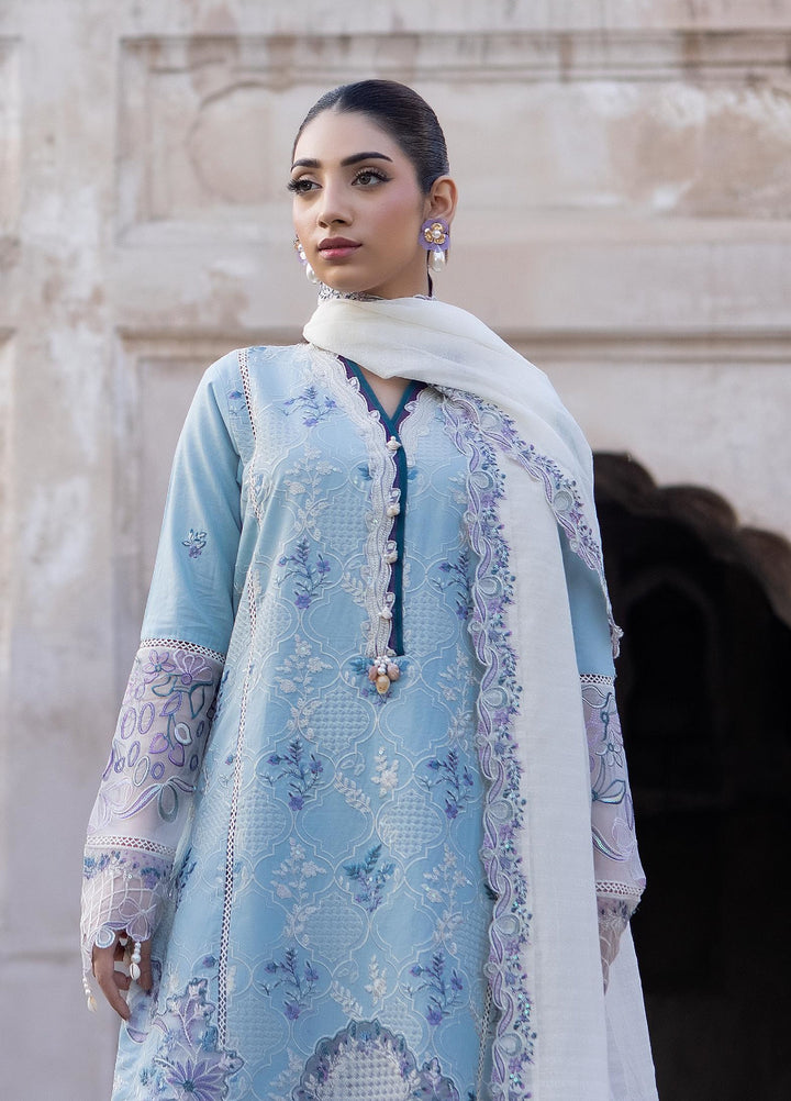 Inara by Javairia Women RTW Embroidered Lawn 3 Piece Suit IN26PJF Nelaam - Festive Collection