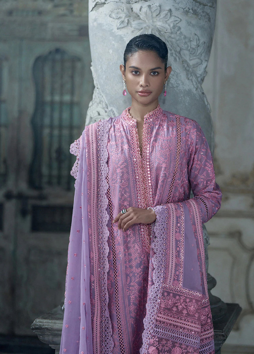 Sobia Nazir Unstitched Embroidered Luxury Lawn 3 Piece Suit SN26ULE D-02 A - Eid Collection