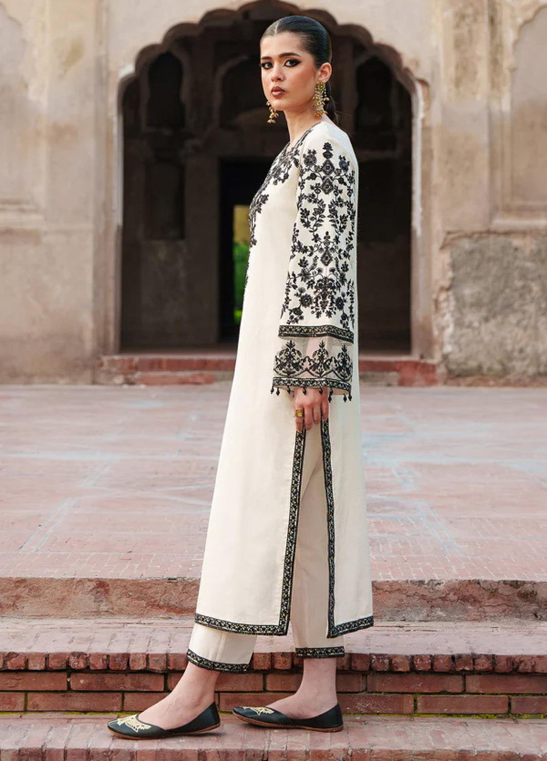 Zaria by Meeral Pret Embroidered Raw Silk 3 Piece Isle - Festive Collection