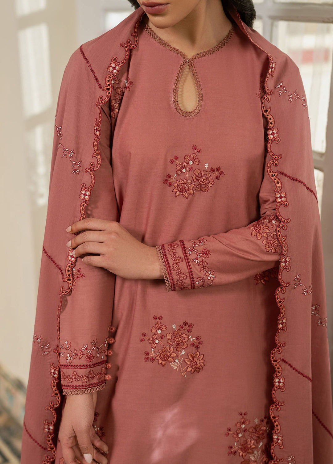 Mahiri by Cross Stitch Unstitched Embroidered Lawn 3 Piece Suit CS26UM D-7 RUSTIC MEADOW - Summer Collection