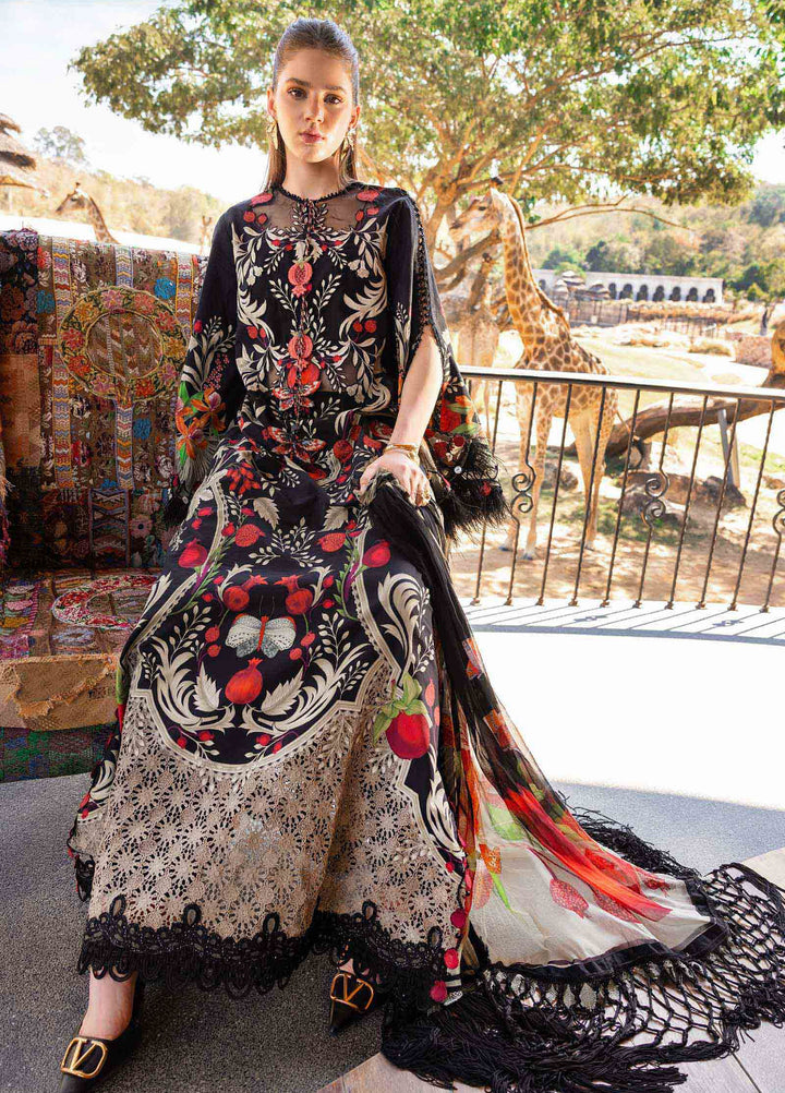 M Prints by Maria B Unstitched Printed Lawn 3 Piece Suit MB26UMP D-12 B - Summer Collection