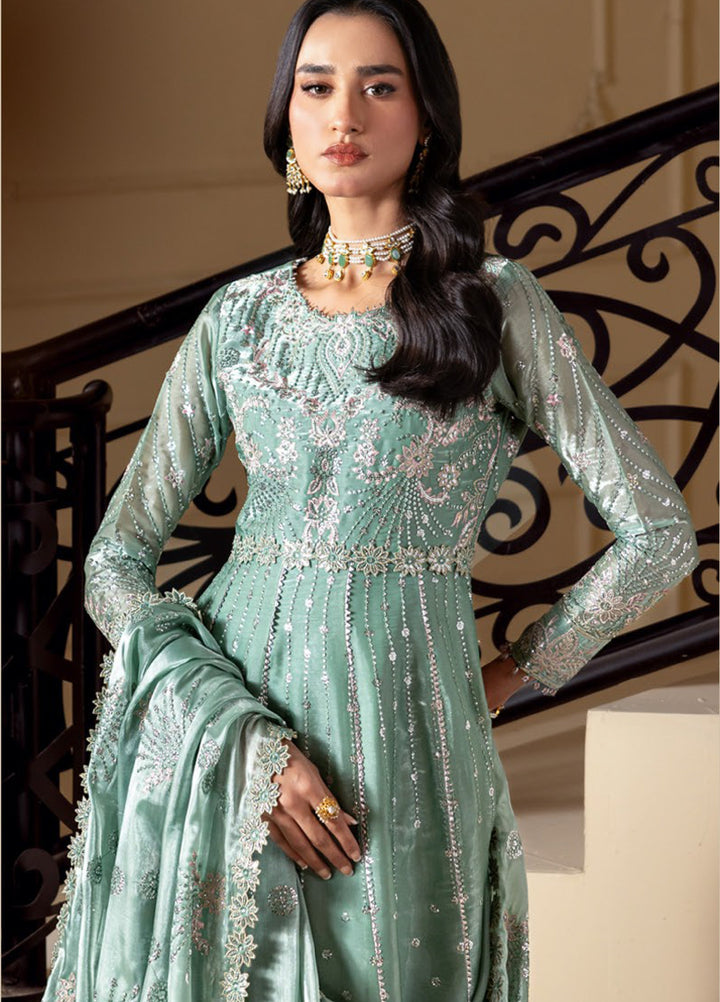 Aaina by Alizeh Unstitched Embroidered Sheesha Silk 3 Piece Suit AF26UASS D-6 AIDAH - Festive Collection