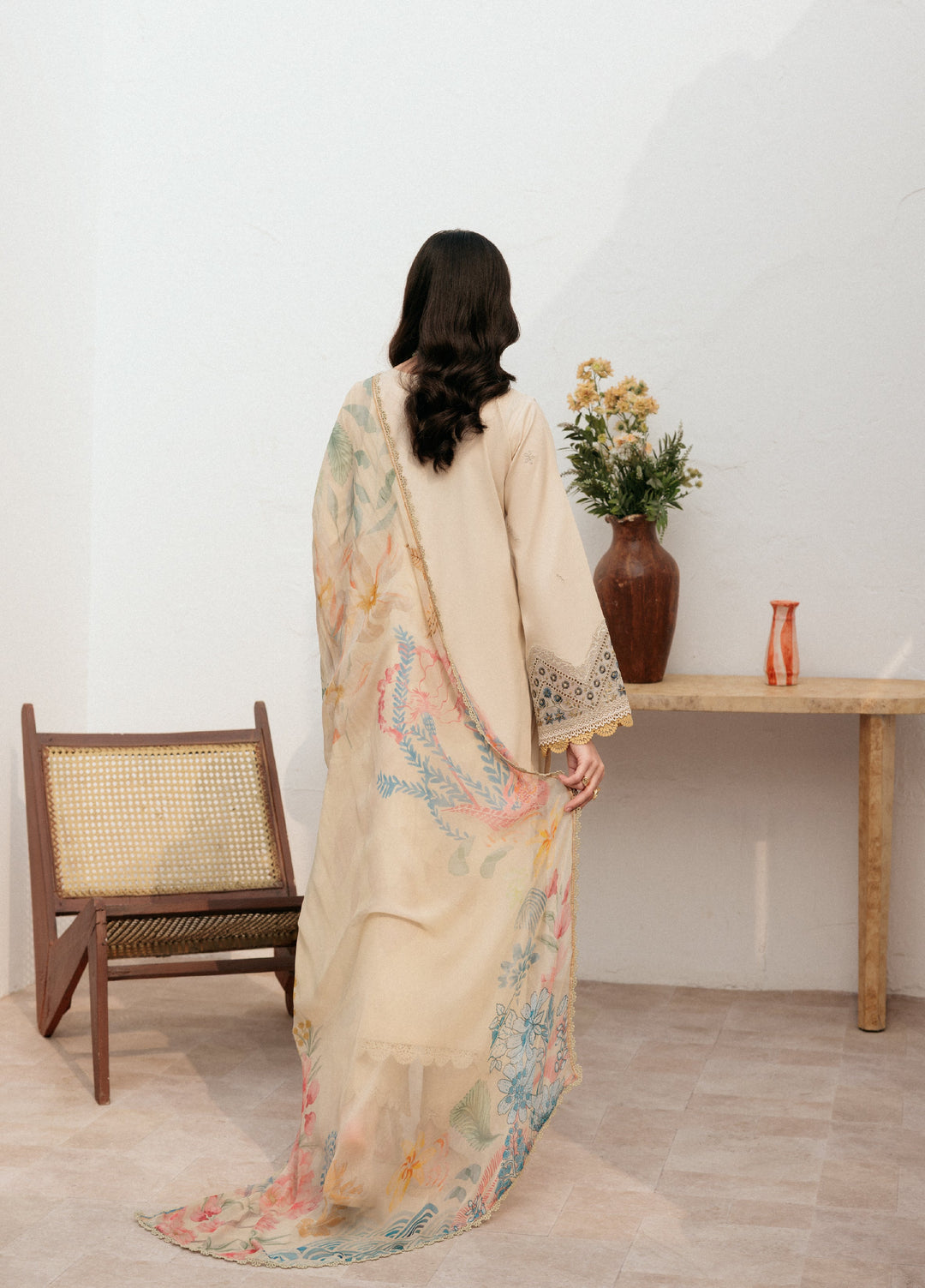 Zync by Florent Untitched Lawn Embroidered 3 Piece Suit FL26UZ FZ-3A - Summer Collection