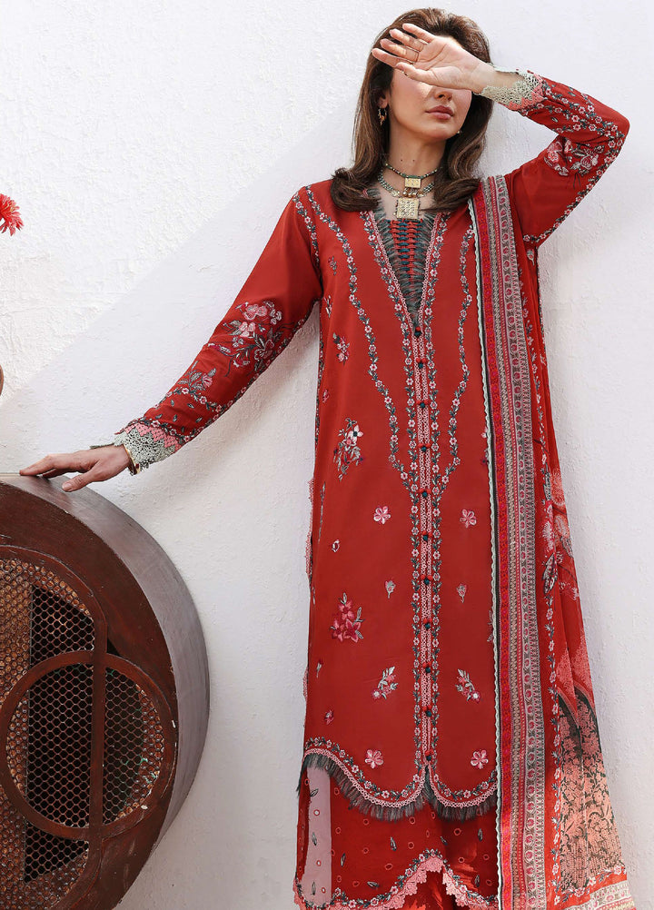 Floral Reverie by Roheenaz Unstitched Embroidered Lawn 3 Piece Suit RN26UFRL SERENE BLOOM - Festive Collection