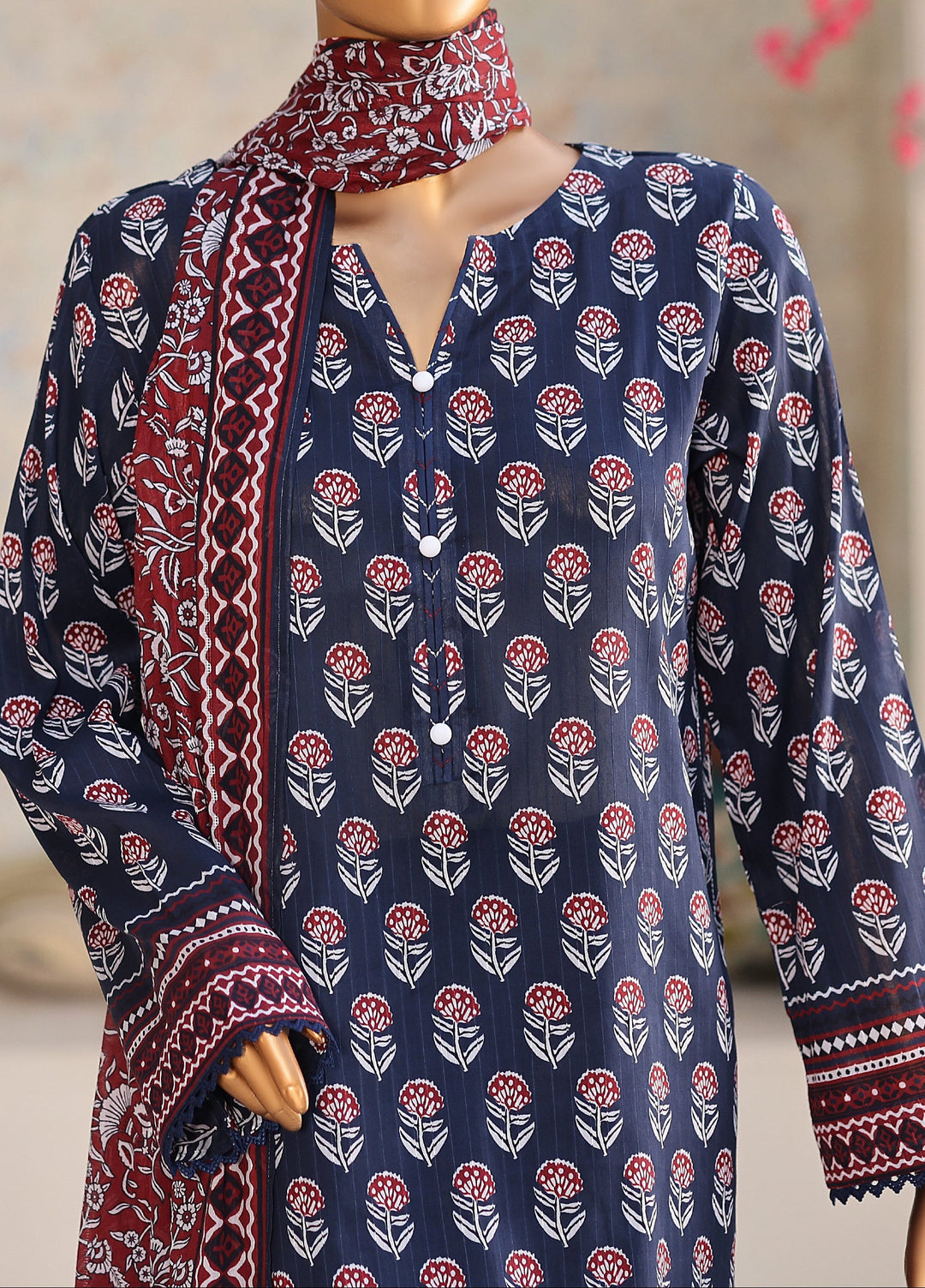 Nayab by HZ Textiles Unstitched Printed Cotton Lawn 3 Piece Suit HZ28UN NPC-05 - Casual Collection