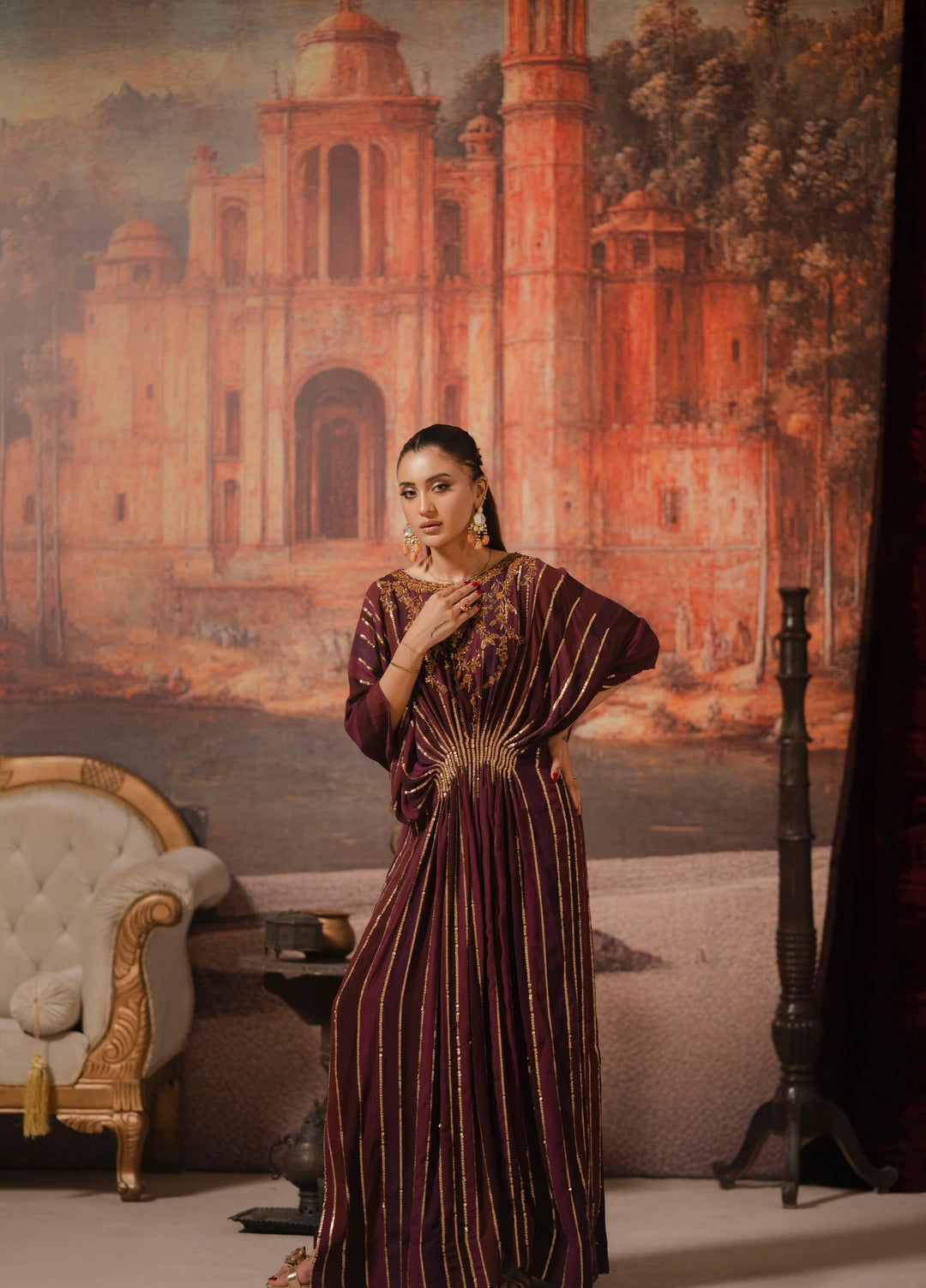 Lia by Miras Women Pret 3 Piece Embroidered Georgette Chiffon FAE - Festive Collection