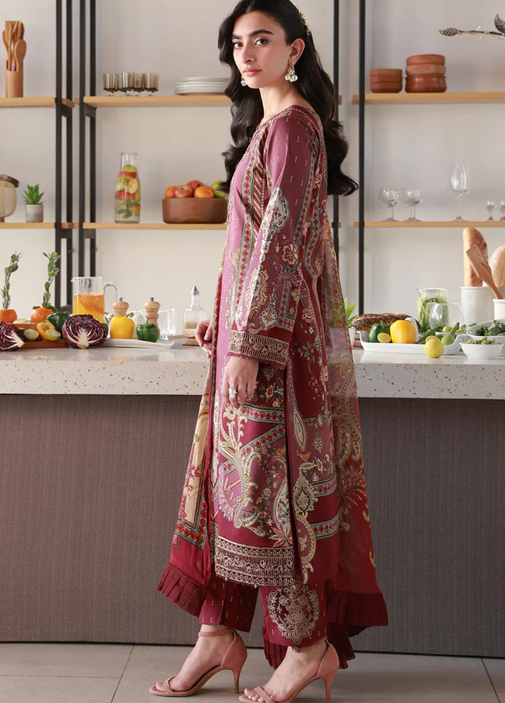 Delia by Gulaal Unstitched Embroidered Lawn 3 Piece Suit GL26UD D-6 Reva - Summer Collection