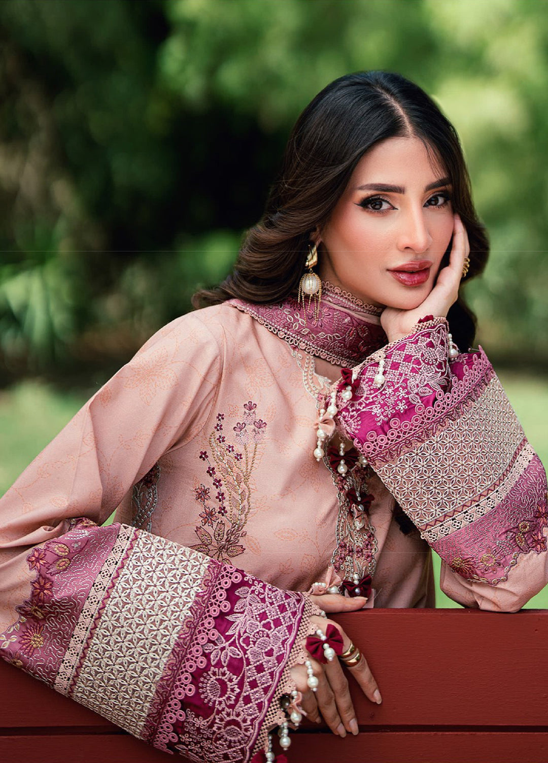 Florent Unstitched Embroidered Lawn 3 Piece Suit FL26ULE FEF-3A - Eid Collection