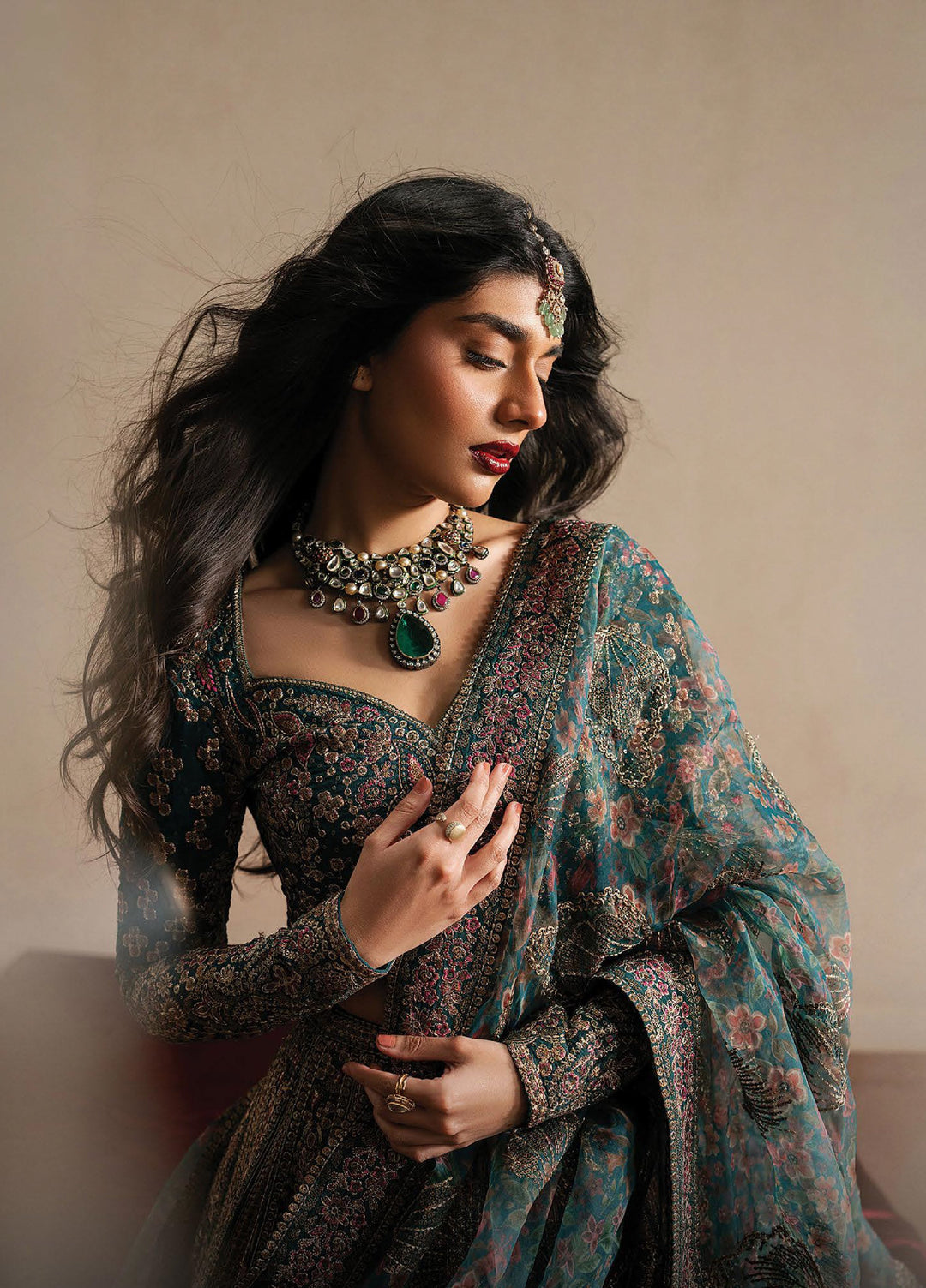 Qurbat by Ayzel Unstitched Embroidered Silk 3 Piece Suit AAF26UQ D-3 Tassavur - Festive Collection