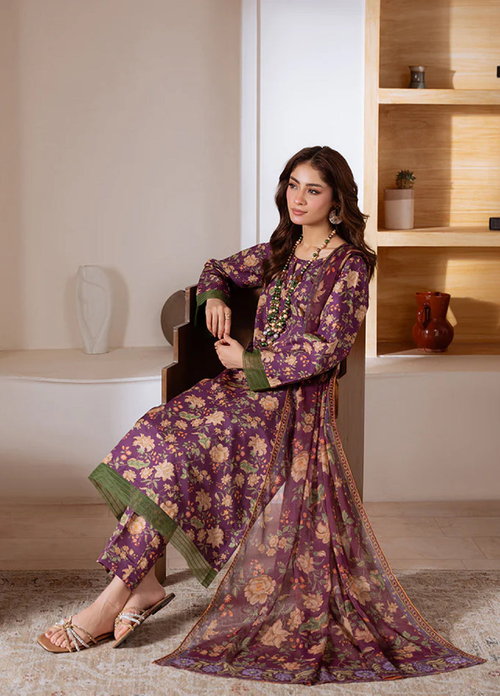 Basics by Gulaal Pret Embroidered Poly Lawn 3 Piece PL-26-S Amethyst Bloom - Summer Collection