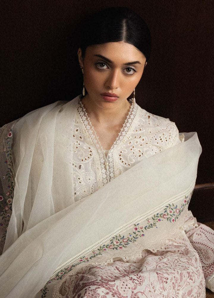 Satori by Zara Shahjahan Unstitched Embroidered Lawn 3 Piece Suit ZS26USL D-12 HOSHIMI - Summer Collection