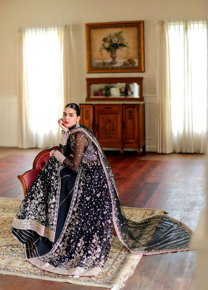 Whispers of Grace by Roheenaz Unstitched Embroidered Chiffon 3 Piece Suit RN26UWG Blaire RUNCH260206 - Wedding Collection