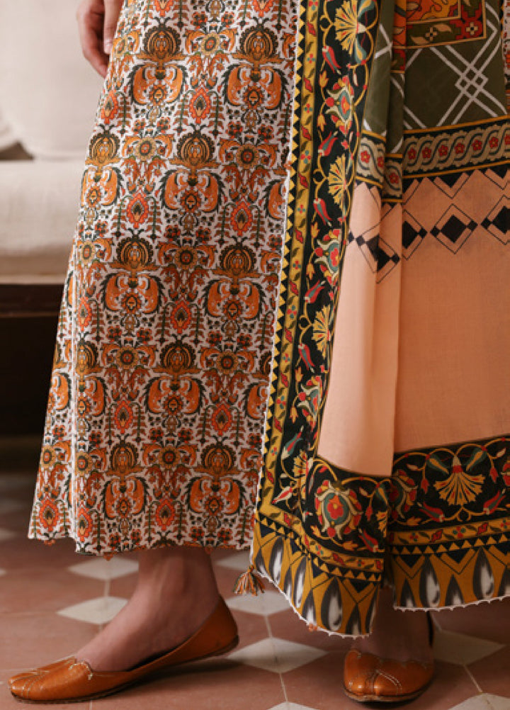 Amaya by Zaha Unstitched Printed Lawn 3 Piece Suit ZK26UAL Sahar APL26-05 - Casual Collection