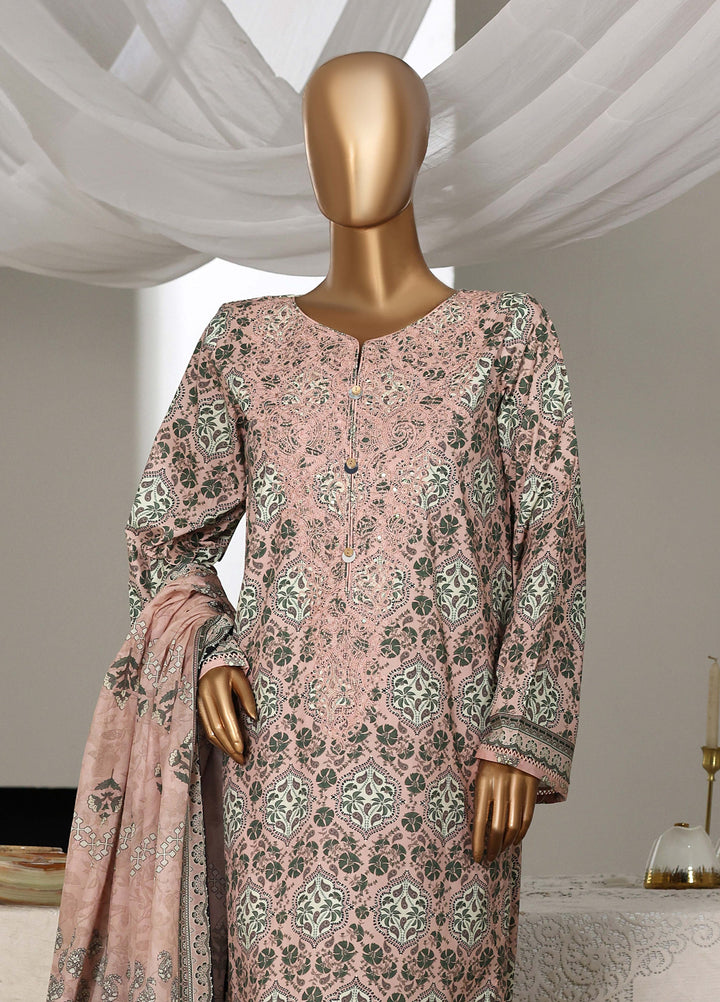 Guldozi by HZ Textiles RTW Embroidered Lawn 3 Piece Suit CPE-3P-022 - Summer Collection