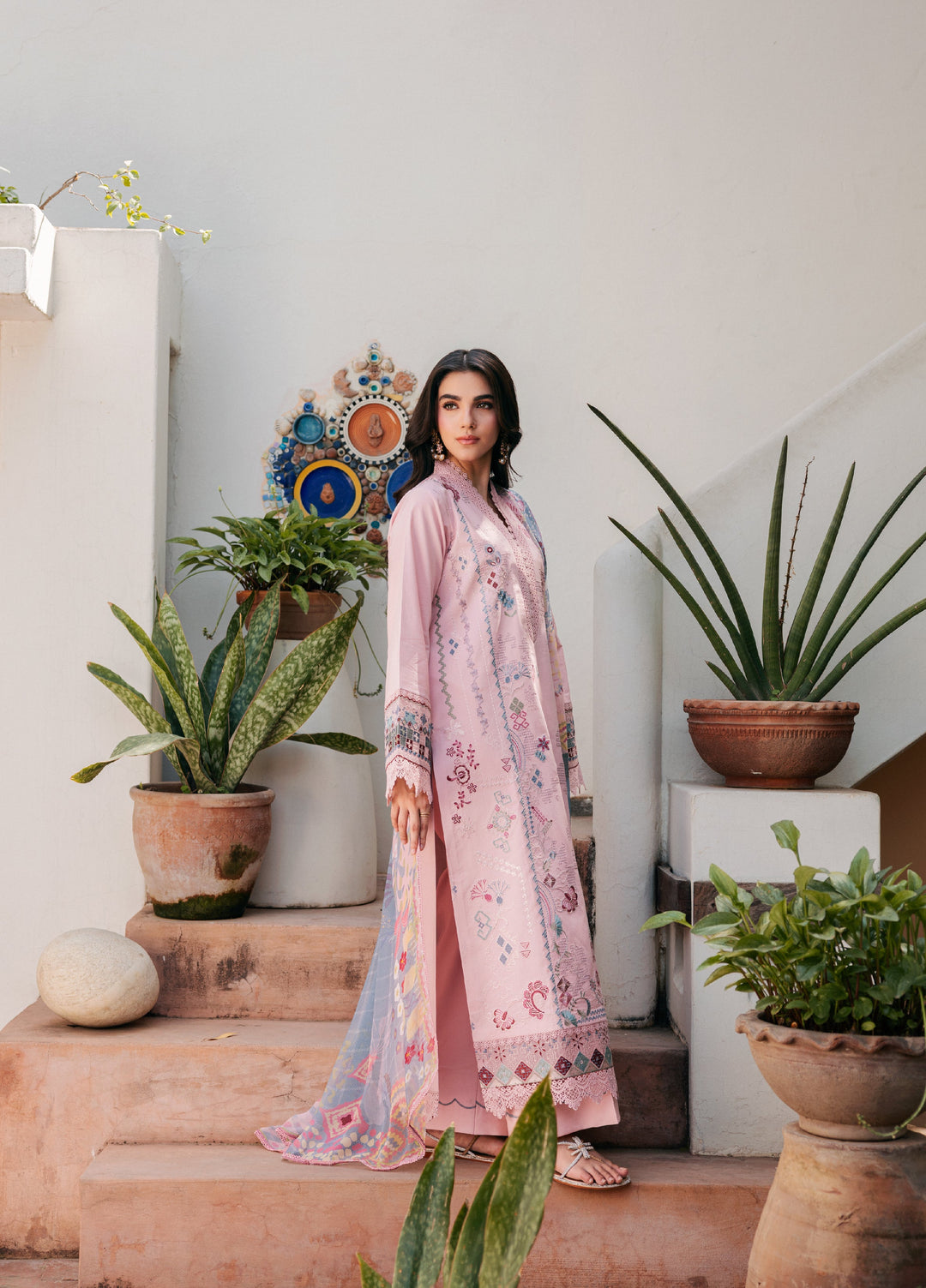 Zync by Florent Unstitched Embroidered Lawn 3 Piece Suit FL26ULZ FZ-4A - Lawn Collection