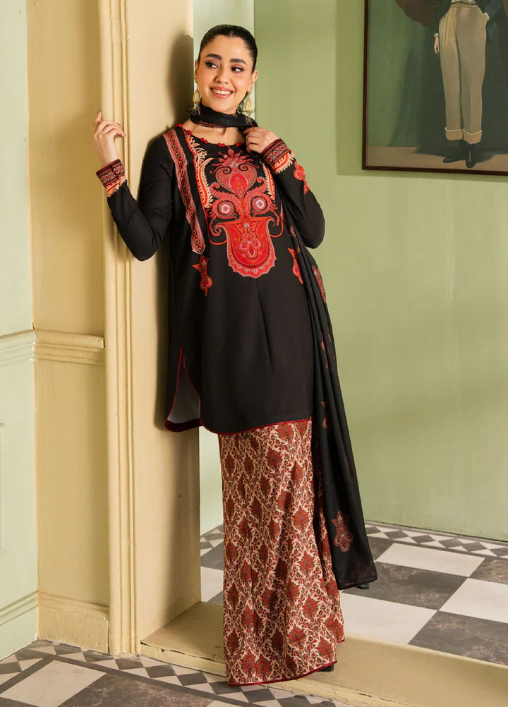 Retro by Maria Osama Khan RTW Printed Grip 3 Piece Suit MOK26PR Fiora - Casual Collection