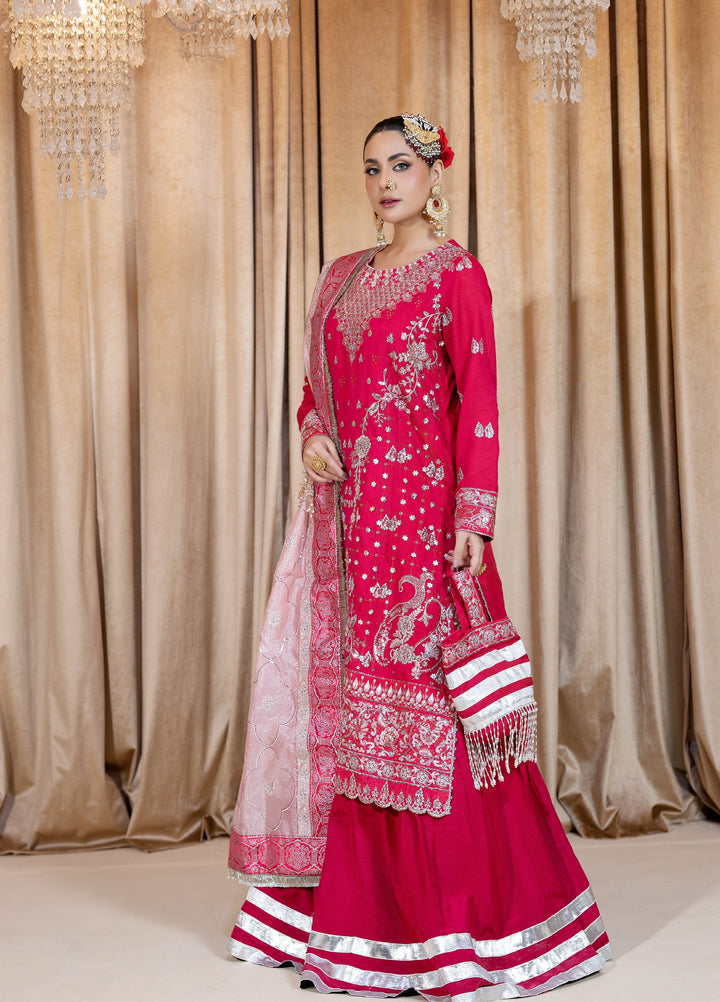 Maah-e-Noor Raum by Sarb Unstitched Embroidered Khaadi Net 3 Piece Suit RS26UMN MWF-05 - Wedding Collection