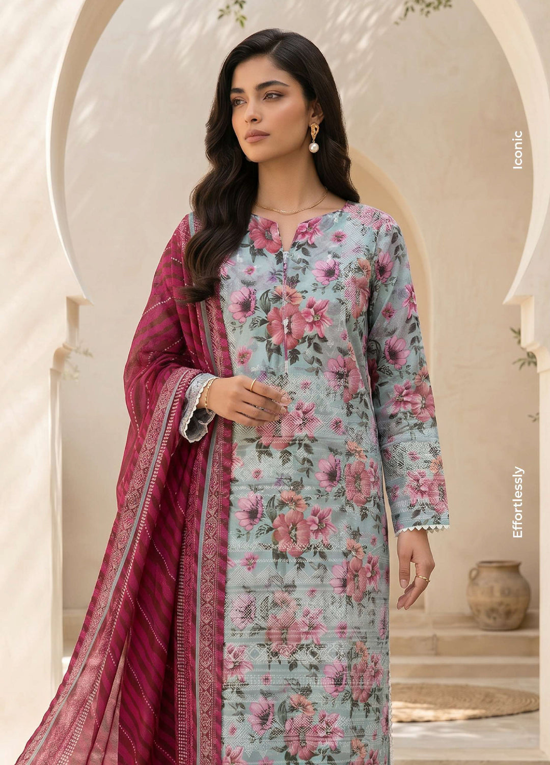 Zellbury Unstitched Printed Lawn 3 Piece Suit ZB26UCVII WUS26X38055 - Casual Collection