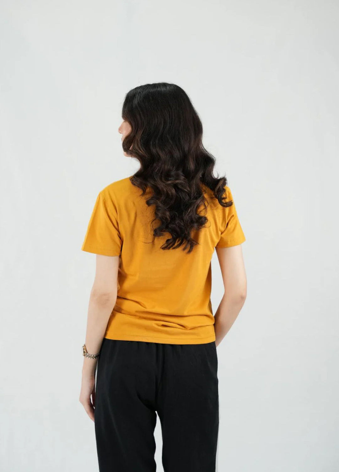 Mercato RTW Solids Cotton 1 Piece Round Neck Mustard Shirt