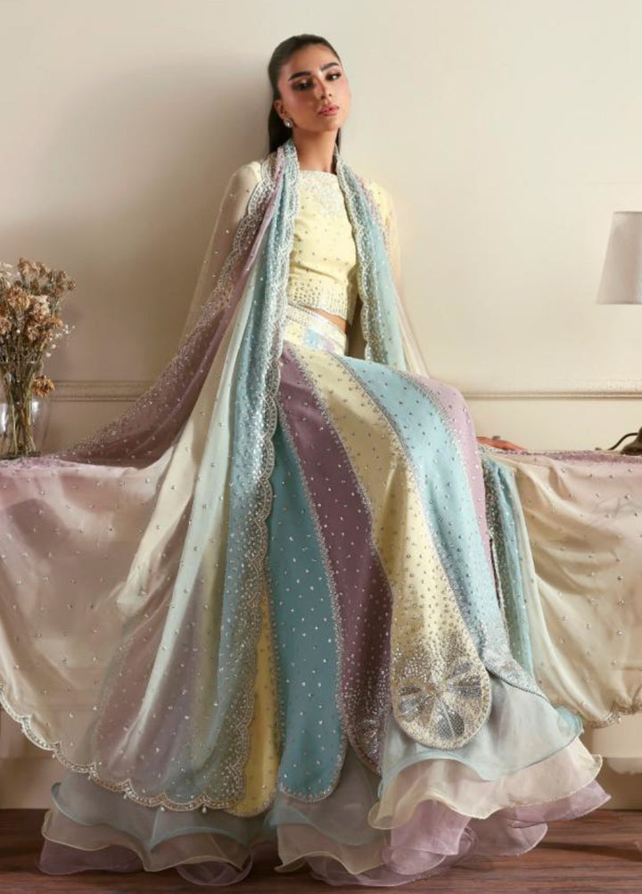 Sirayya by Zarif Unstitched Embroidered Chiffon 3 Piece Suit ZR26US Sonal 01 - Wedding Collection