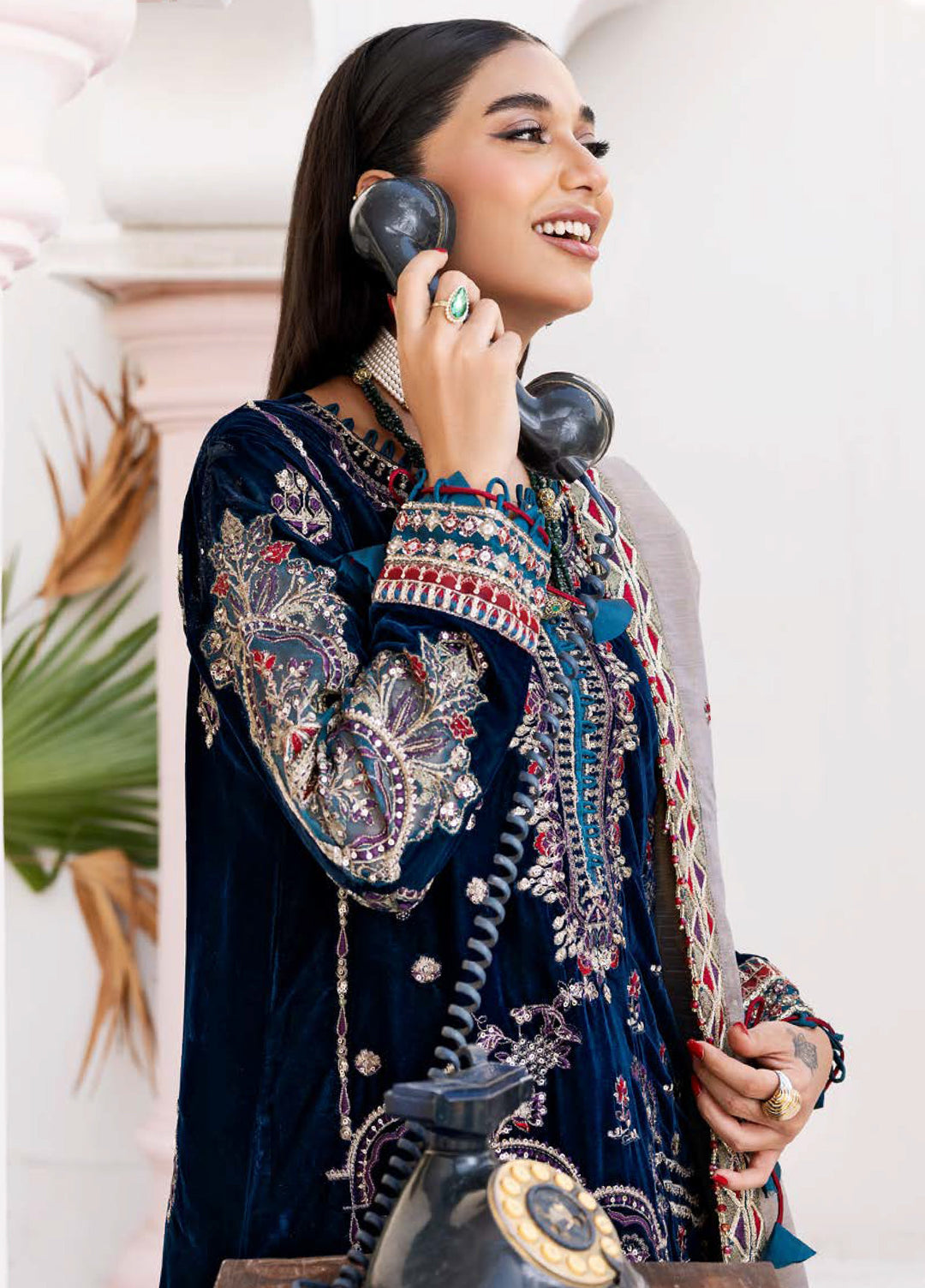 Andaz E Makhmal by Zebtan Unstitched Velvet ZB25 ZAM-12 - Festive Collection