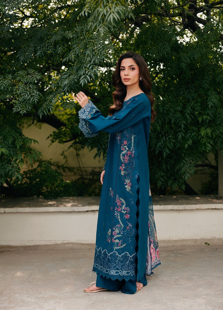 Zync by Florent Unstitched Embroidered Lawn 3 Piece Suit FL26ULZ FZ-7B - Lawn Collection