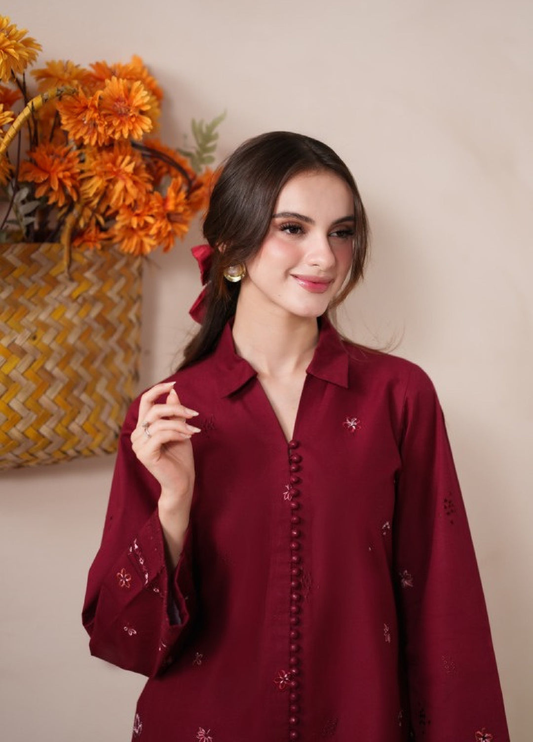 Neeshay Women RTW Embroidered Lawn 2 Piece Suit NSH26RL SB-14 - Casual Collection
