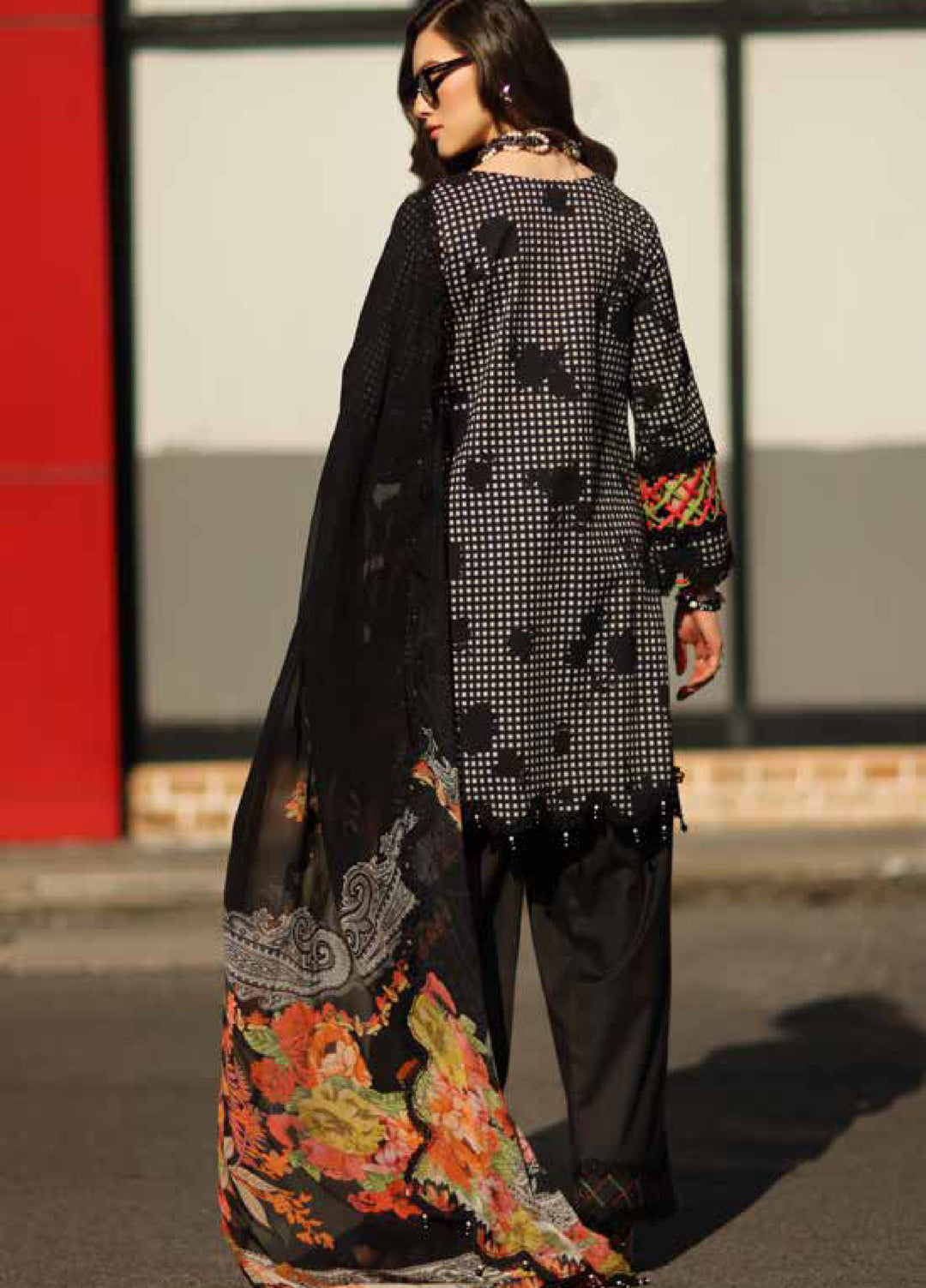 Combination by Charizma Unstitched Embroidered Luxury Lawn 3 Piece Suit CHR26UC CC6-02 - Summer Collection