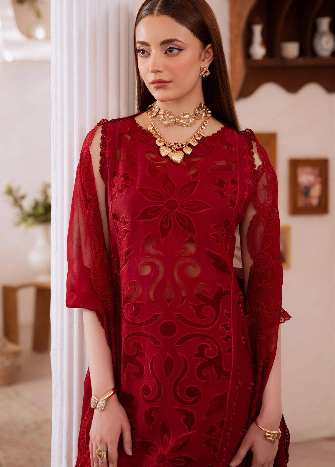 Shanaya by Mahnur Unstitched Lawn Embroidered 3 Piece Suit MN26US SN-05 - Summer Collection